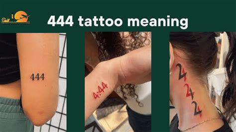 444 friend tattoo meaning|Understanding The 444 Tattoo: Origin, Significance, And Who。